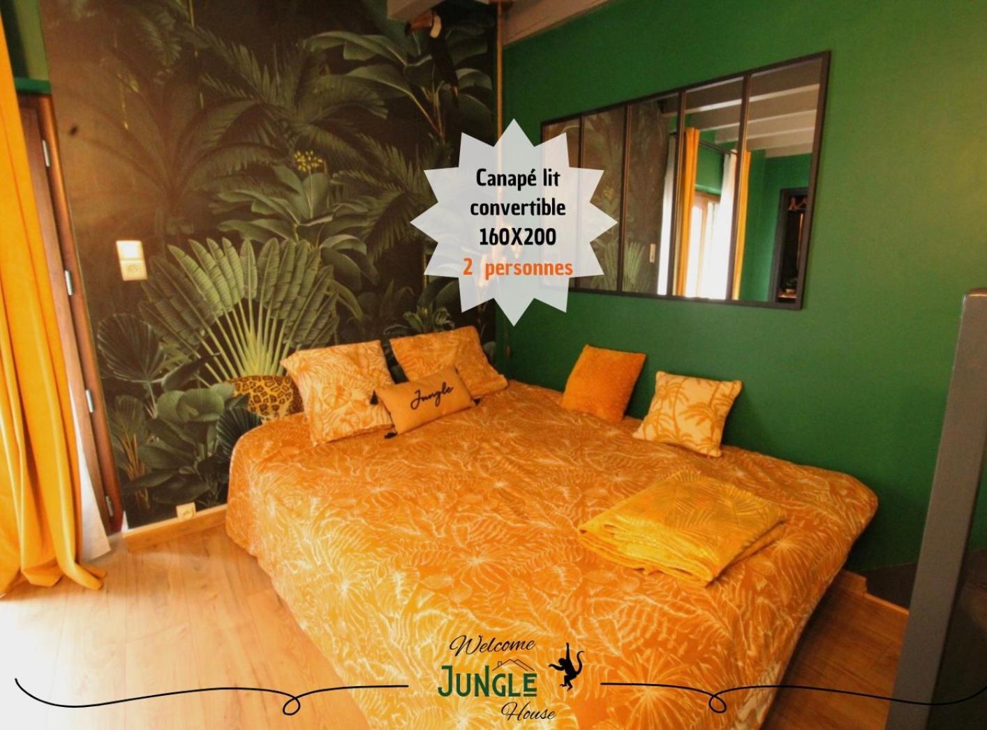 Maison "Jungle House" 90 M2 Billard, Retroprojecteur, Bar A Jeux , Vinyle, Wifi Fibre, Ideal Pro & Famille A Montbrison Exterior photo