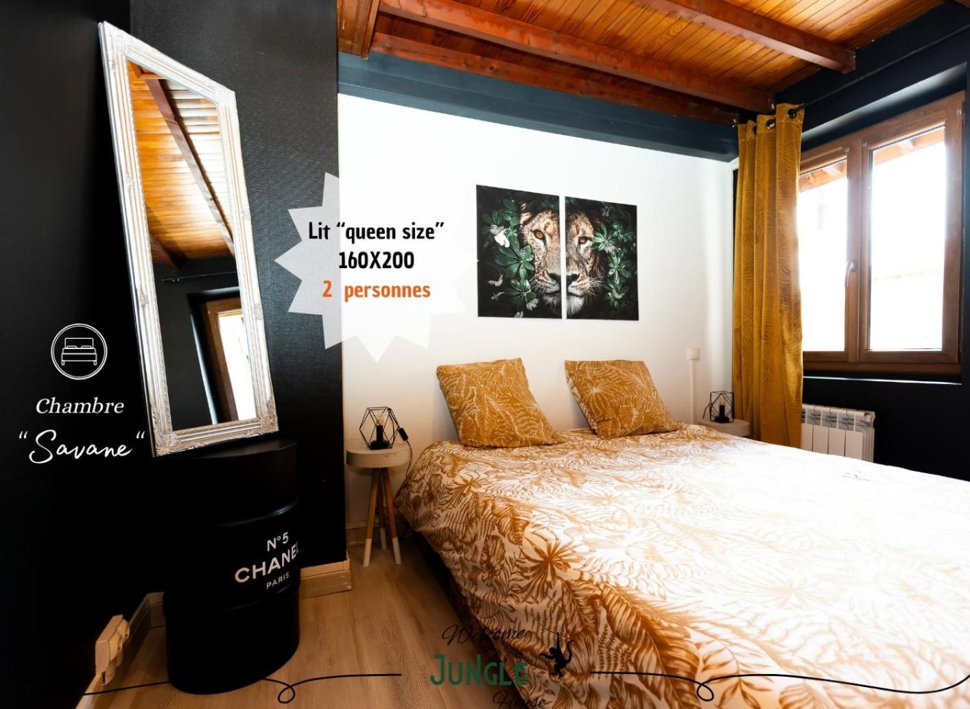 Maison "Jungle House" 90 M2 Billard, Retroprojecteur, Bar A Jeux , Vinyle, Wifi Fibre, Ideal Pro & Famille A Montbrison Exterior photo